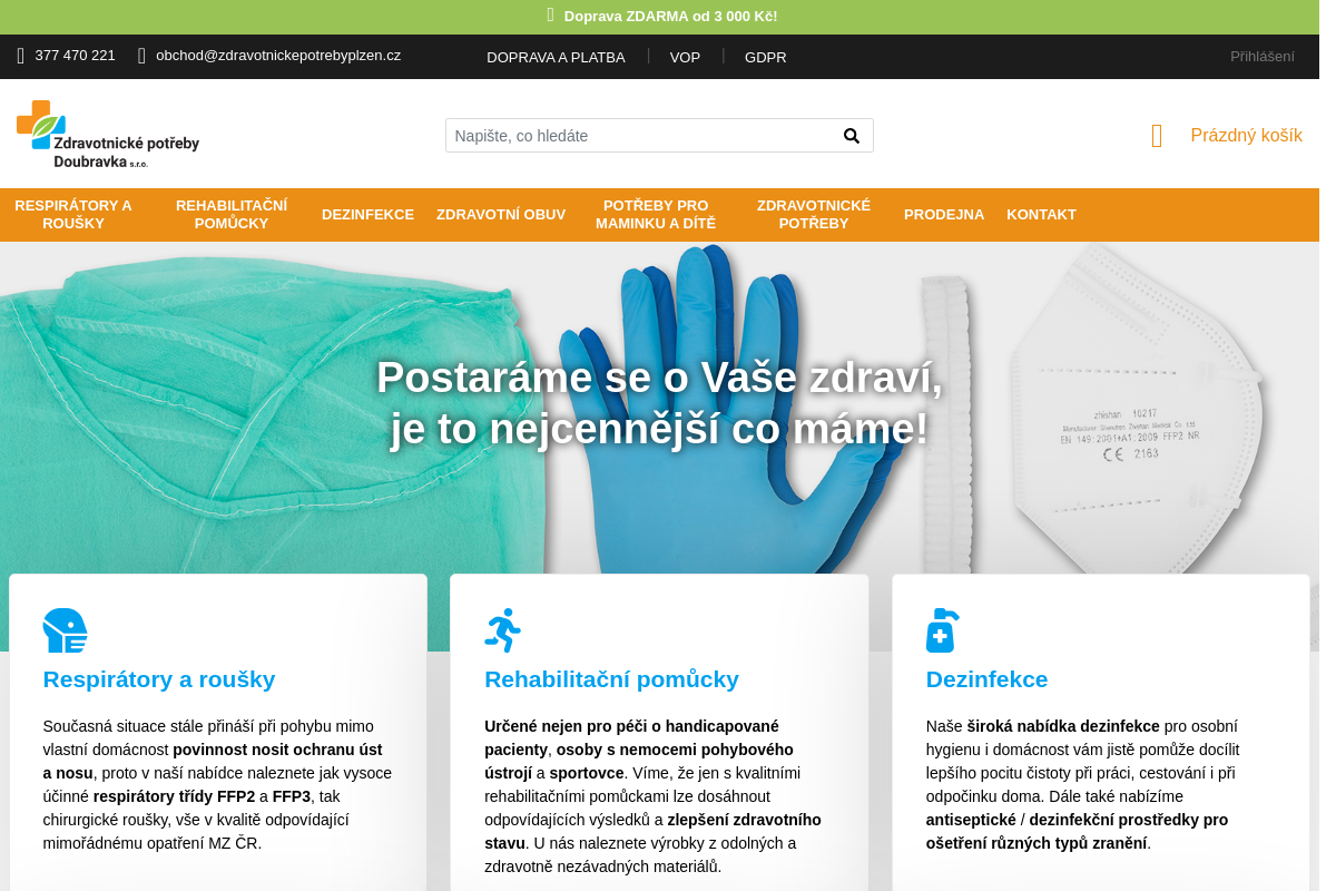 ZDRAVOTNICKÉ POTŘEBY DOUBRAVKA s.r.o.