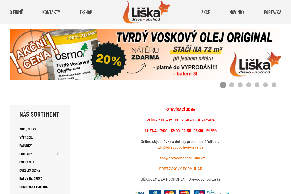 Dřevoobchod Liška