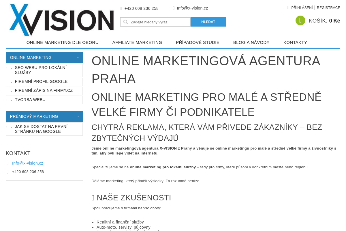 X-VISION - Online marketingová agentura, SEO