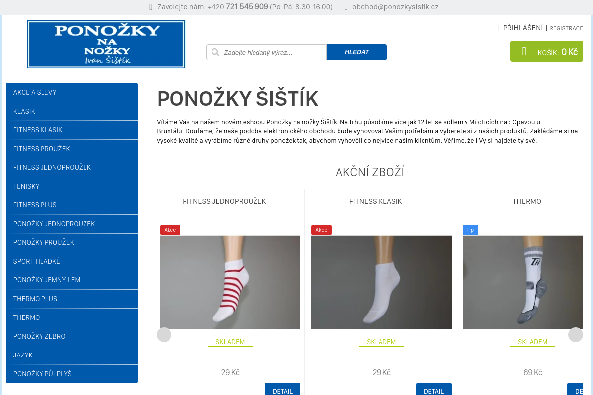 Ponožky na nožky Ivan Šištík