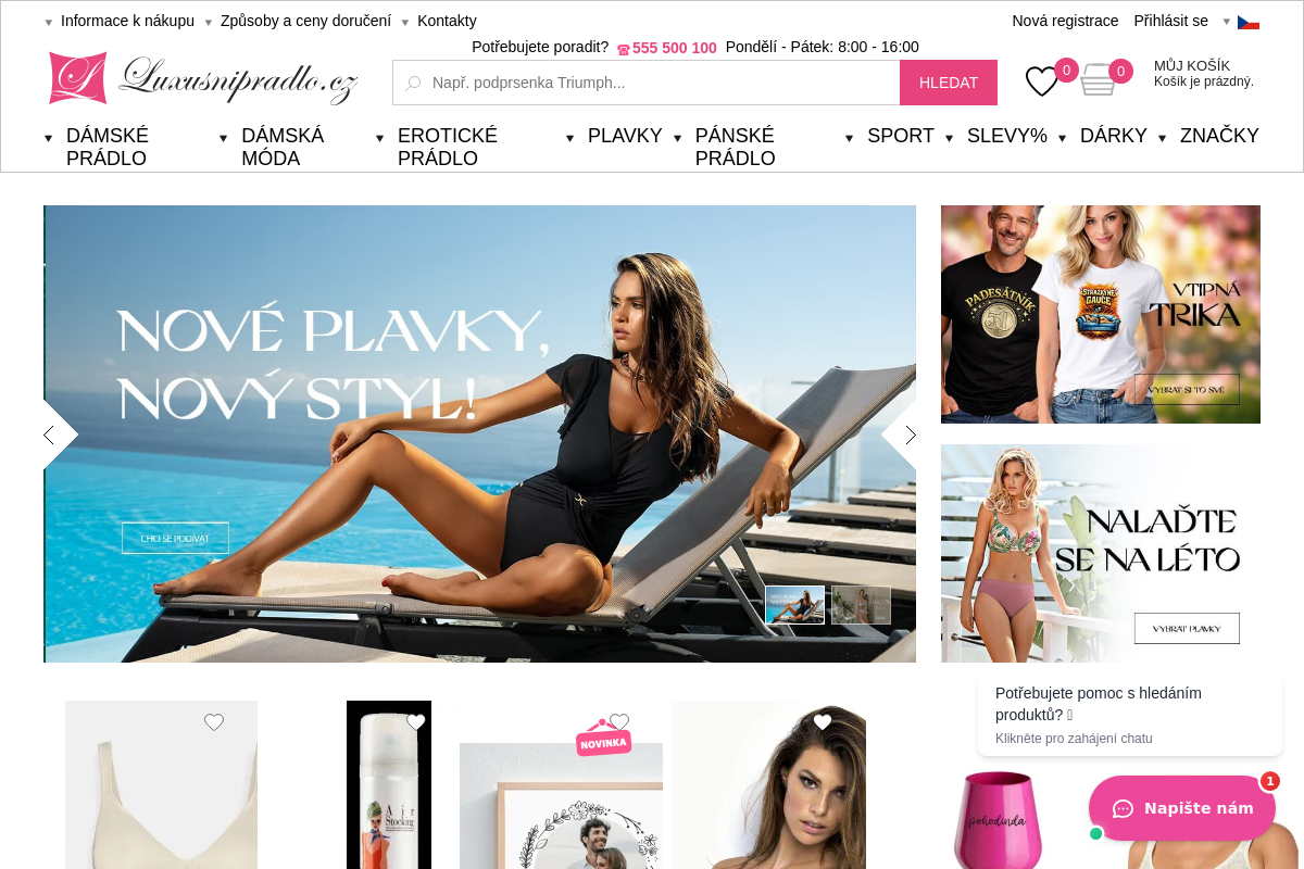 Luxusnipradlo.cz - luxusní spodní prádlo a plavky