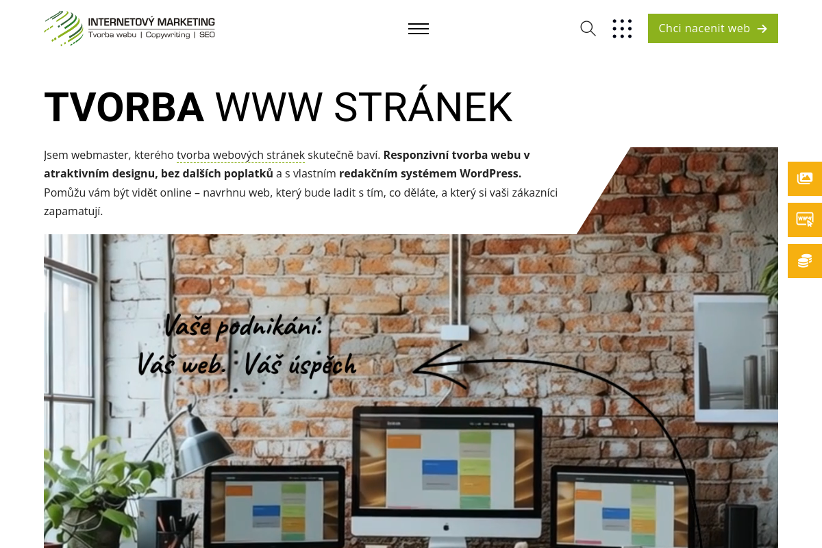 Lucie Šestáková - tvorba webových stránek a e-shopů