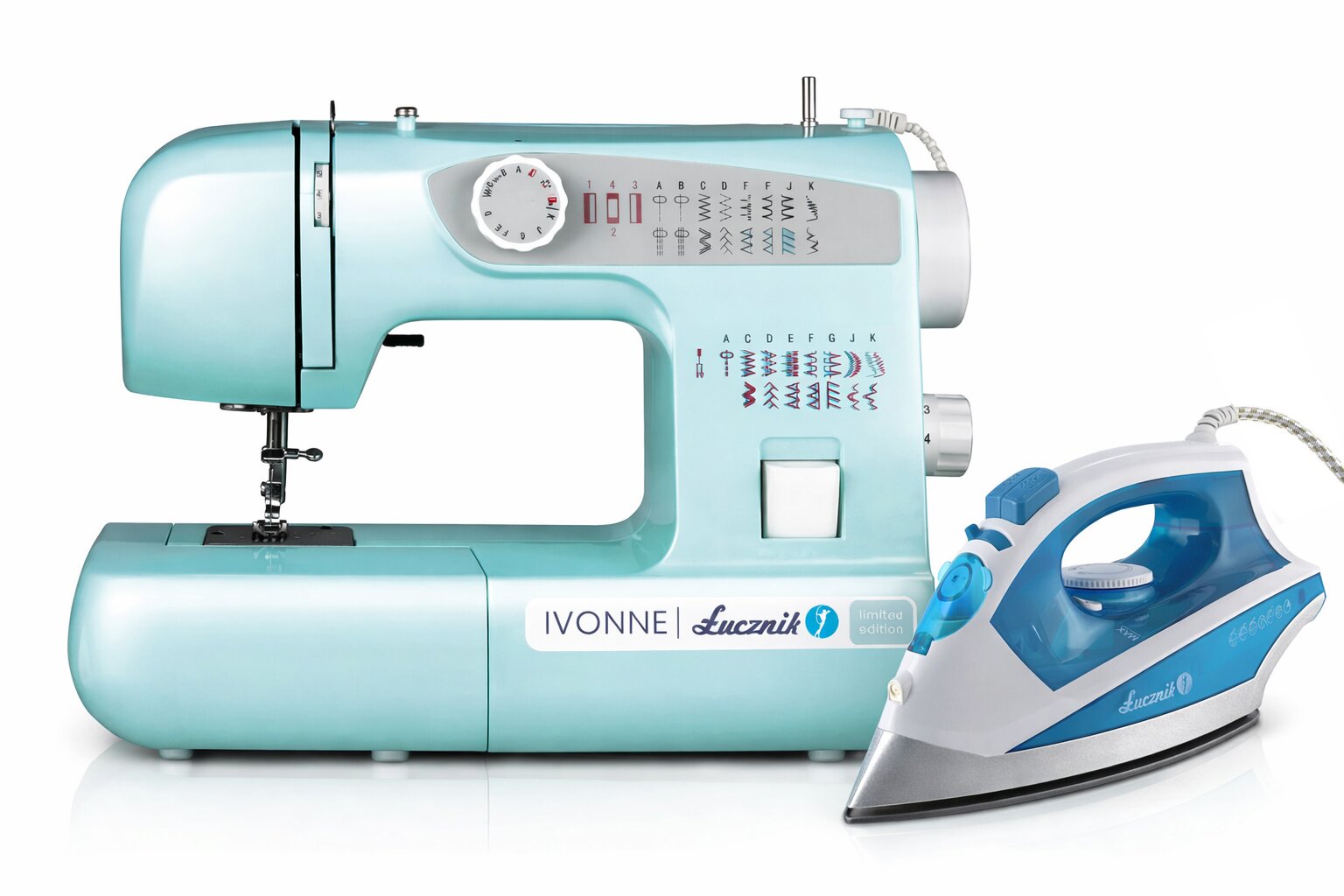 Šicí stroj Lucznik Ivonne + žehlička za 100,-