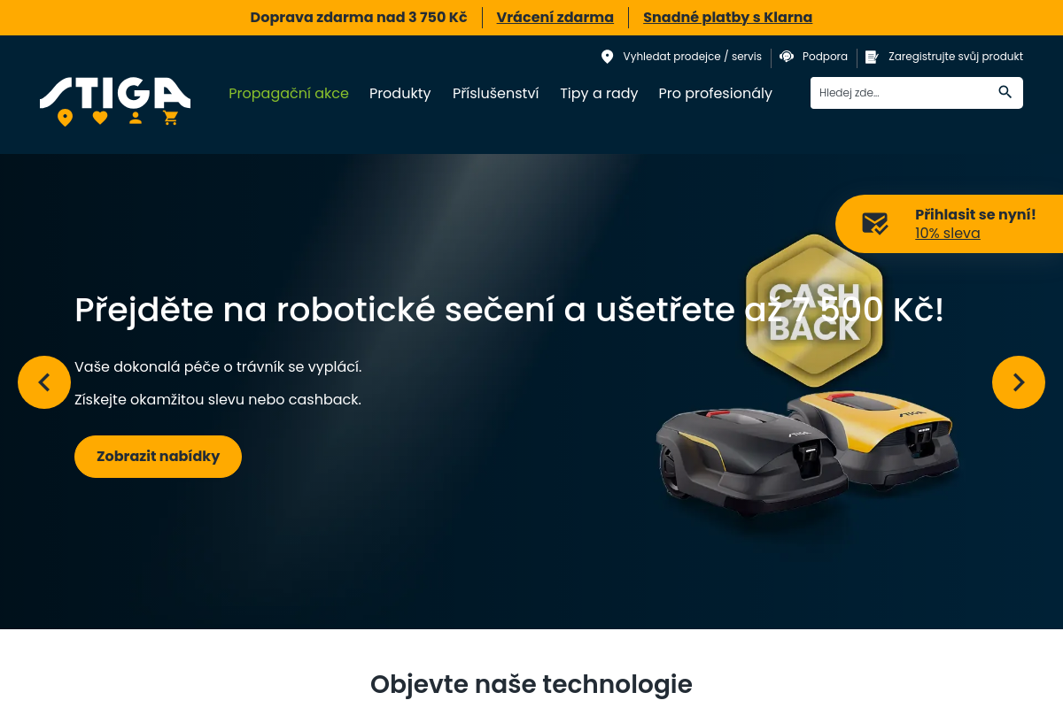 Stiga.com/cz foto 1