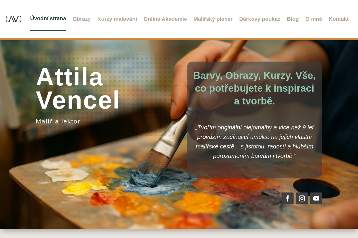 Malíř a lektor Attila Vencel