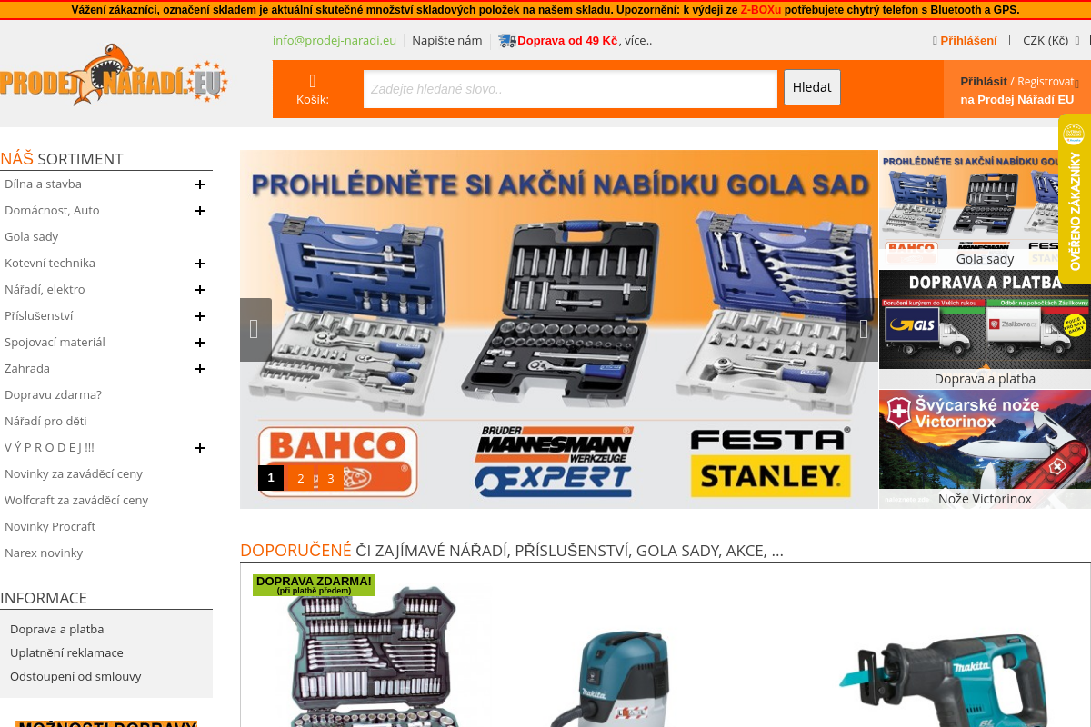 Prodej Nářadí.EU - Gola-sada-tona.cz