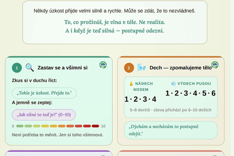 Záchranný průvodce při úzkosti- pro děti i dospělé