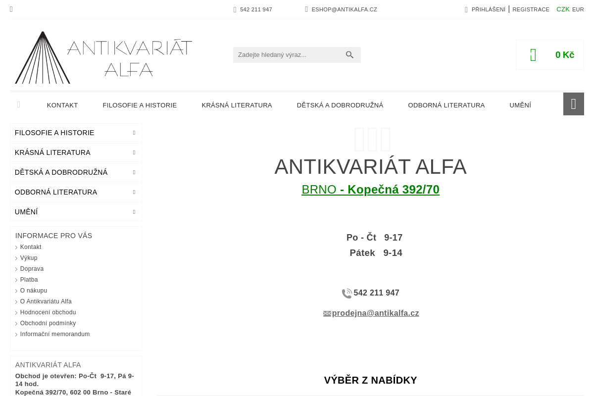 Antikvariát Alfa
