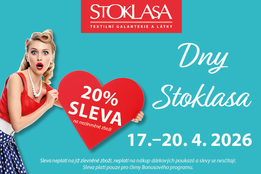 Dny Stoklasa se slevou 20 % na vše!