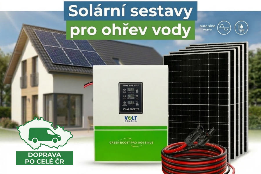 Solární sestavy pro fotovoltaický ohřev vody