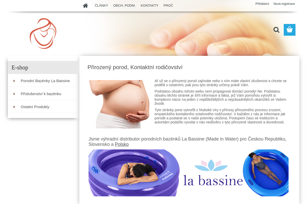 Přirozený porod & Kontaktní rodičovství