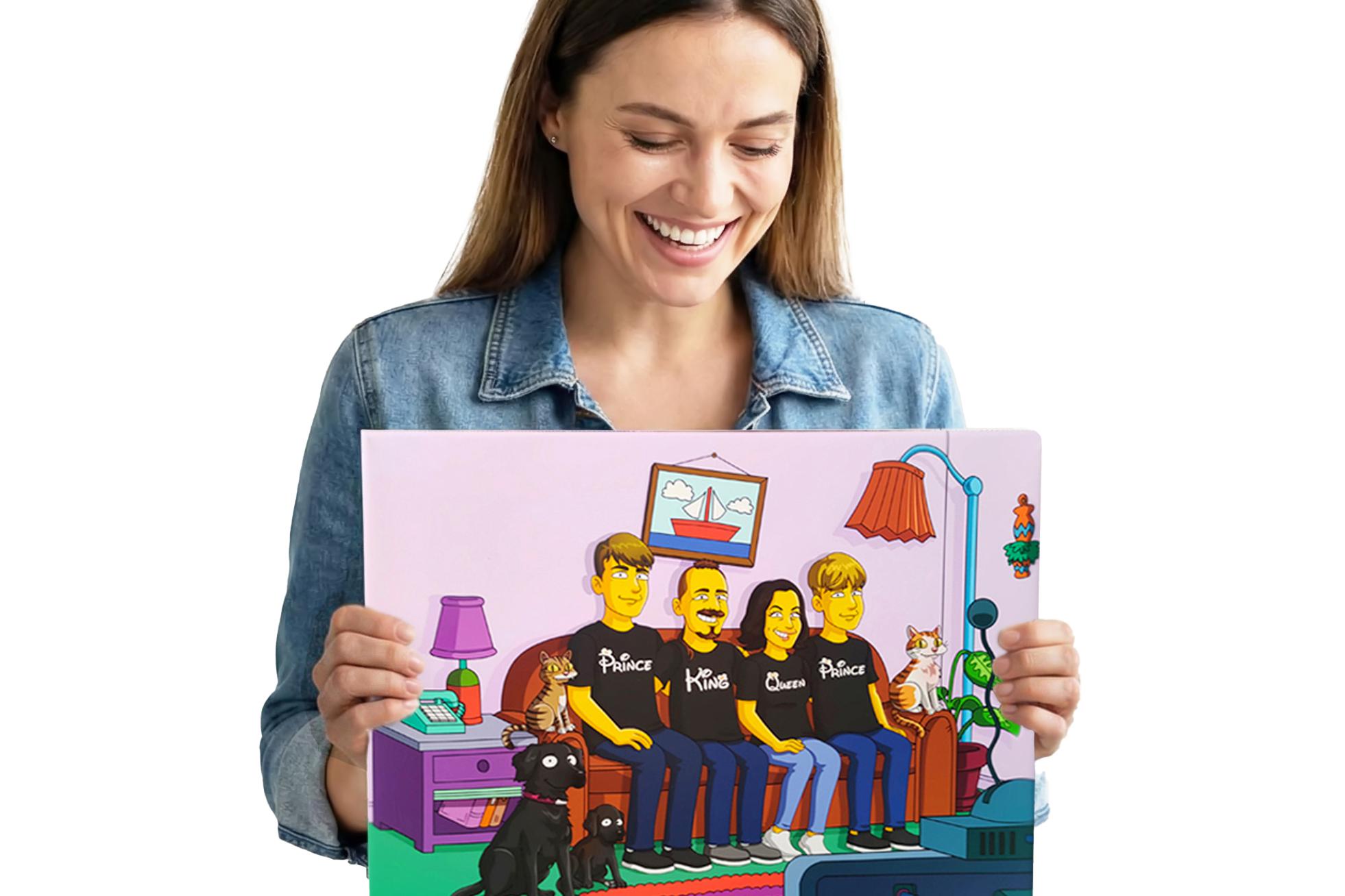 Portrét Simpsonovi a jiné karikatury