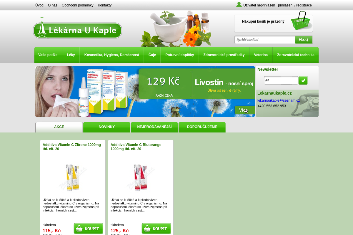 Lekarnaukaple.cz