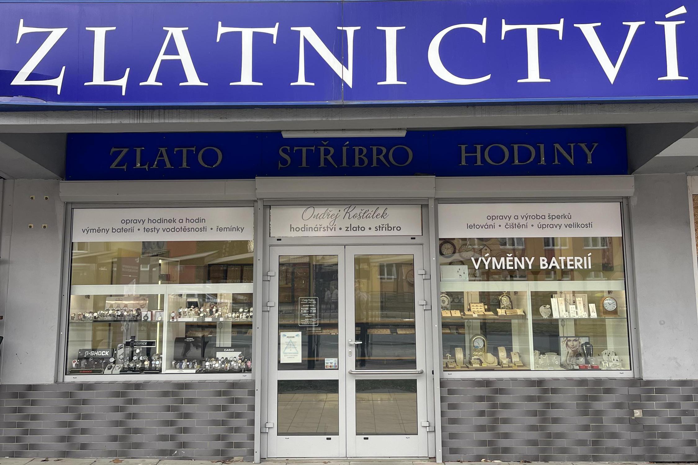 Ondřej Košťálek - hodinářství - zlato - stříbro