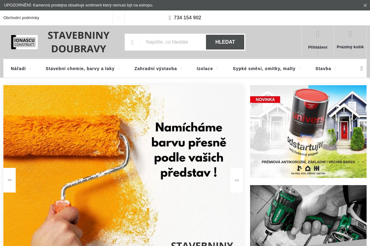 Stavebniny Doubravy - IONASCU CONSTRUCT