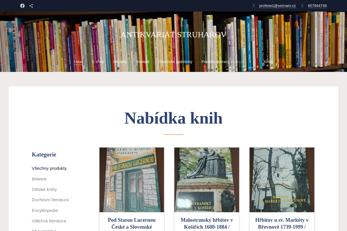 ANTIKVARIÁT STRUHAŘOV