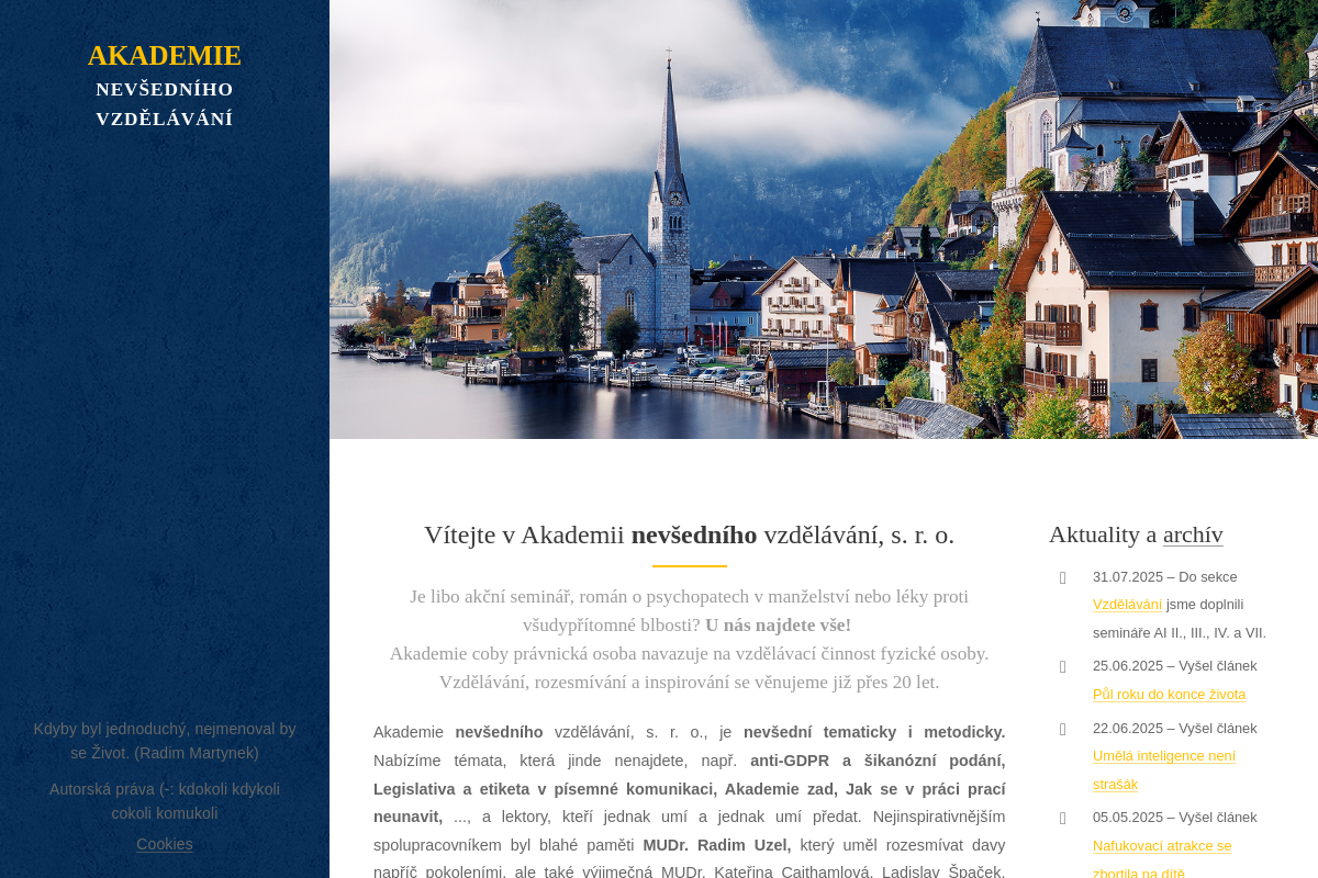 Akademie nevšedního vzdělávání, s. r. o.