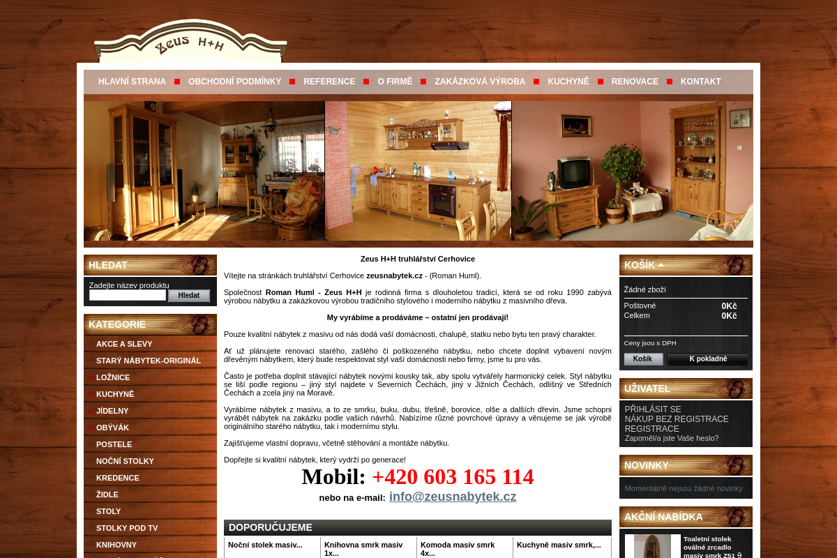ZEUS H+H - Truhlářství Roman Huml
