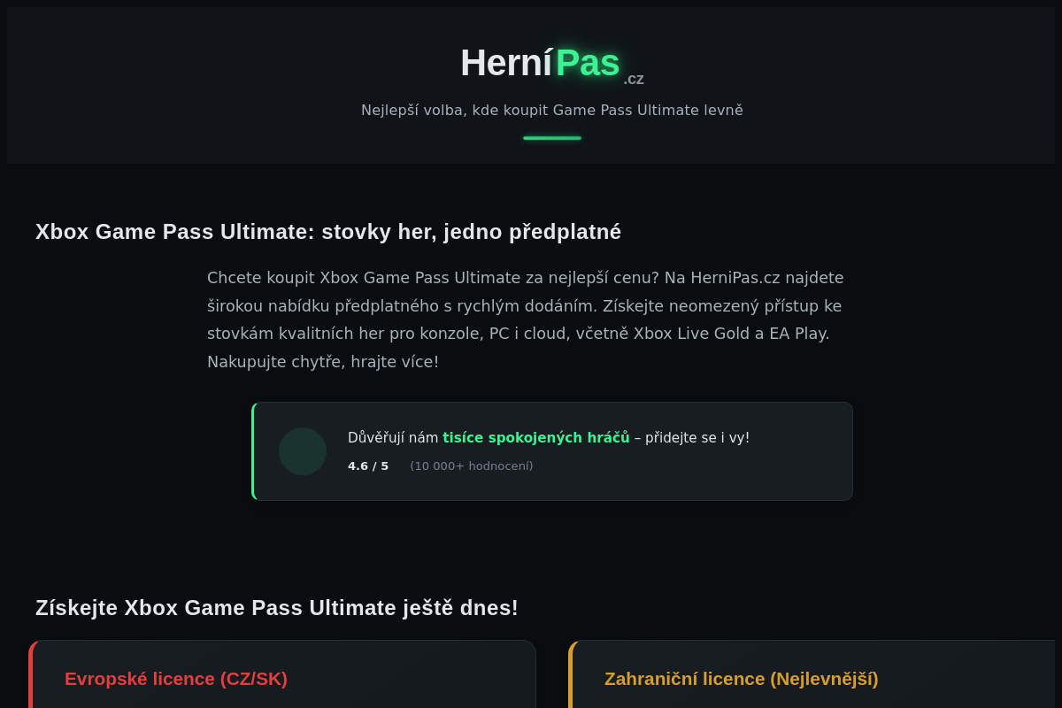 HerniPas.cz
