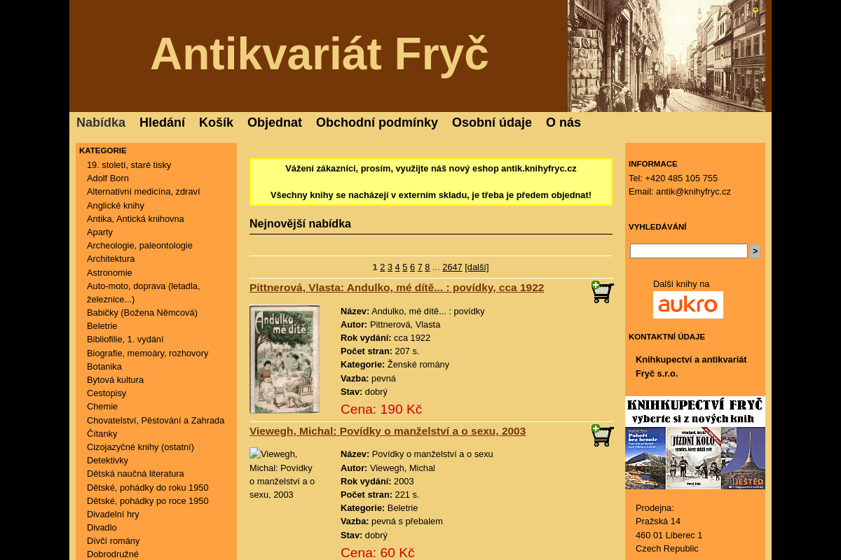 Antikvariat-fryc.cz