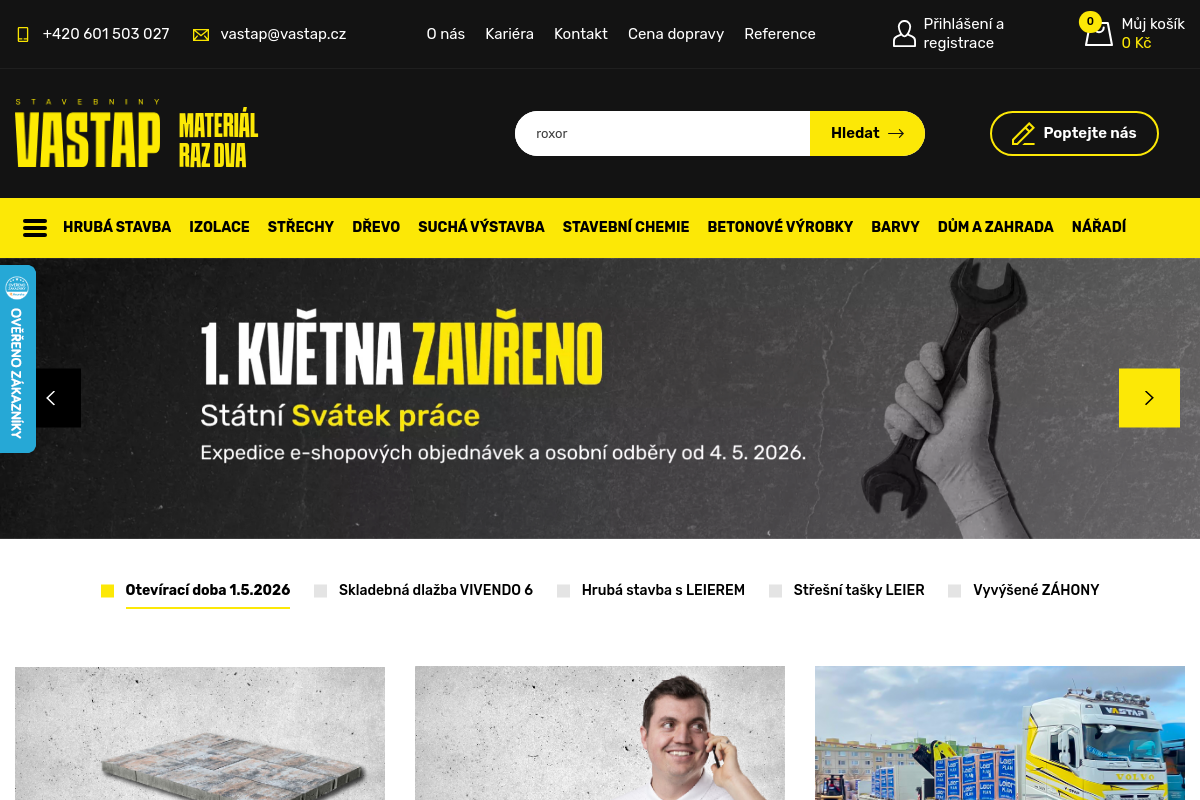 Stavebniny VASTAP Strání