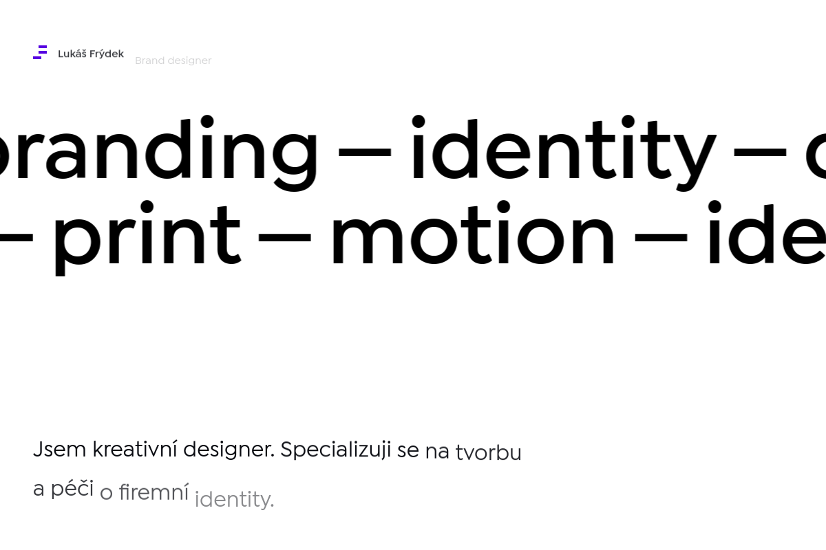 Lukáš Frýdek – Brand designer