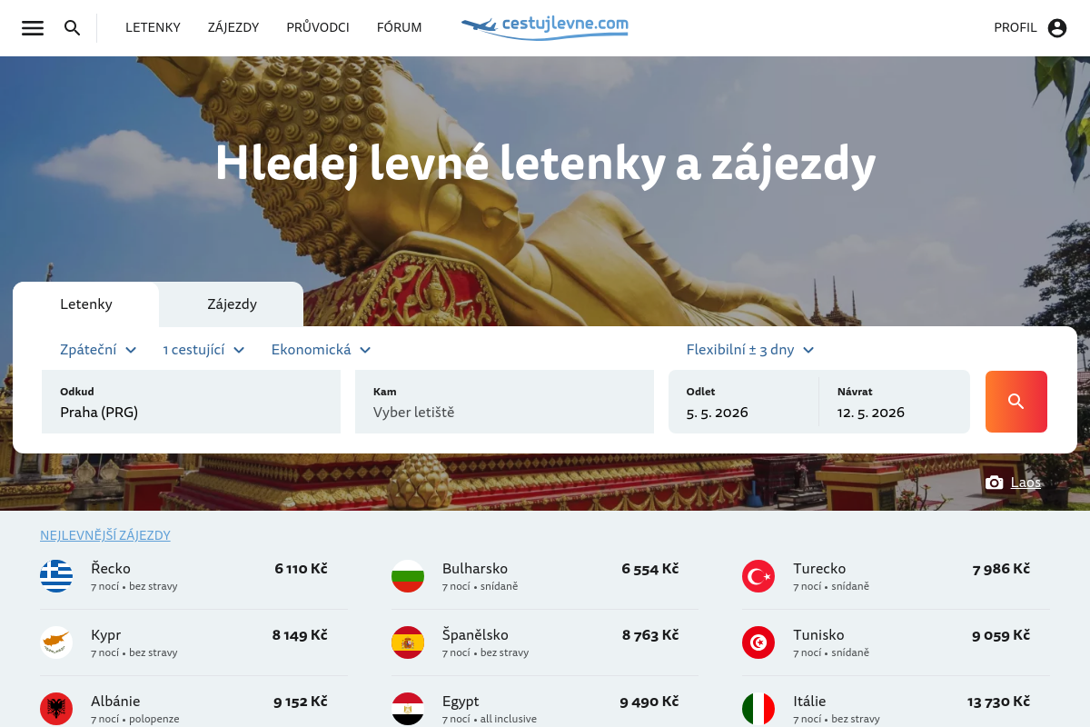 Cestujlevne.com