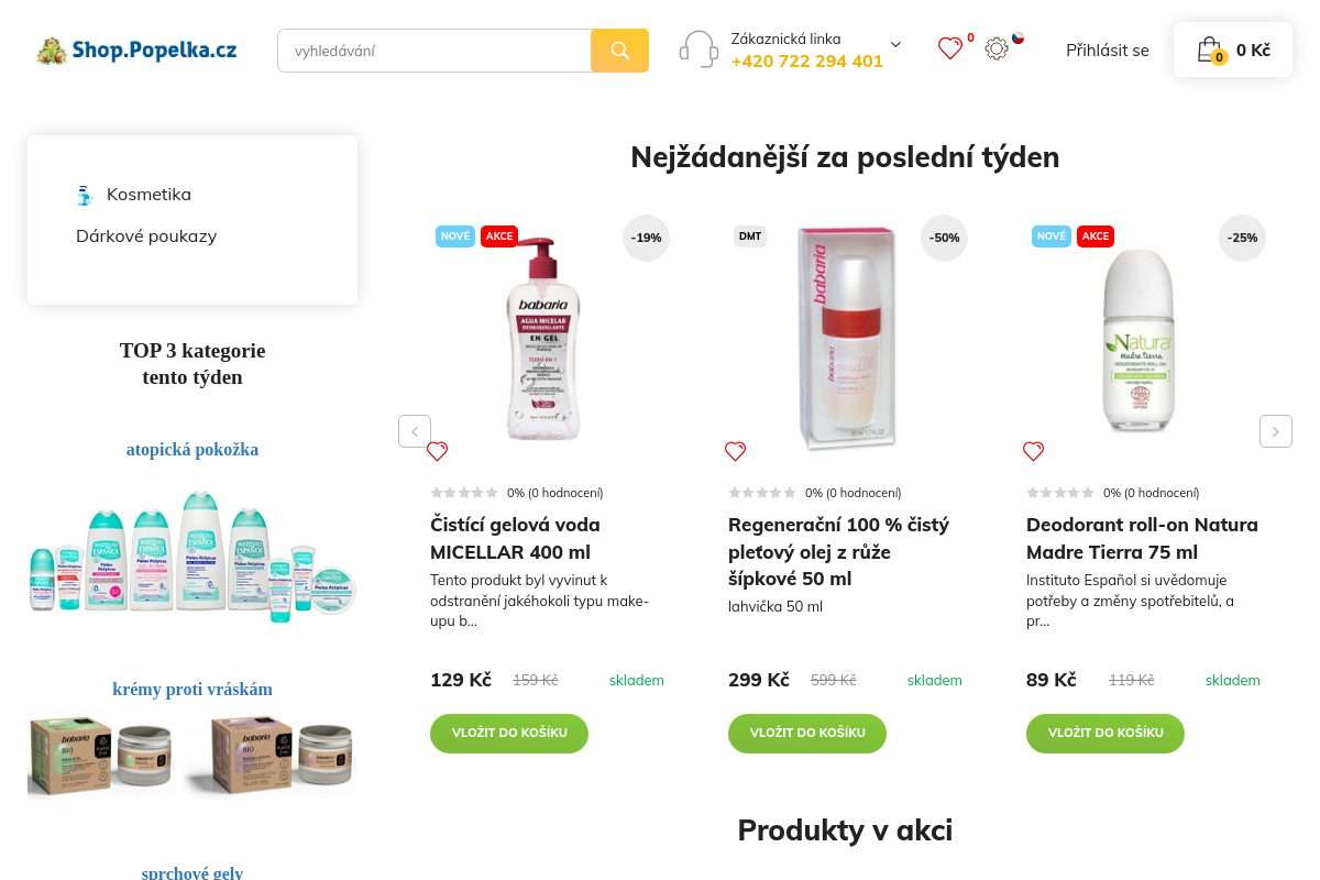 Shop Popelka.cz