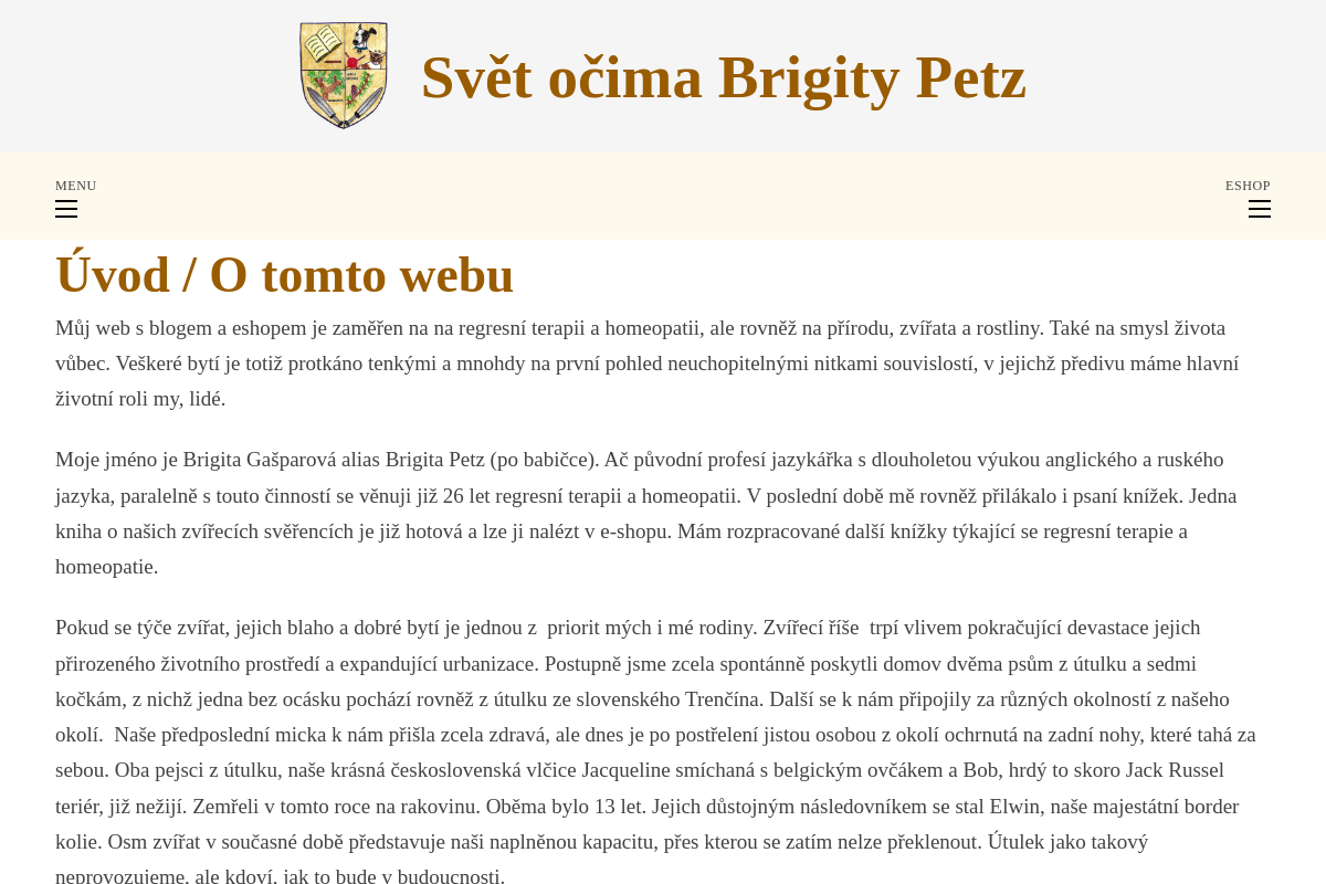 PhDr. Brigita Gašparová - HOMEOPATKA A REGRESNÍ TERAPEUTKA