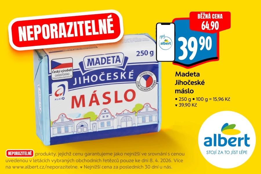 Madeta JIhočeské máslo