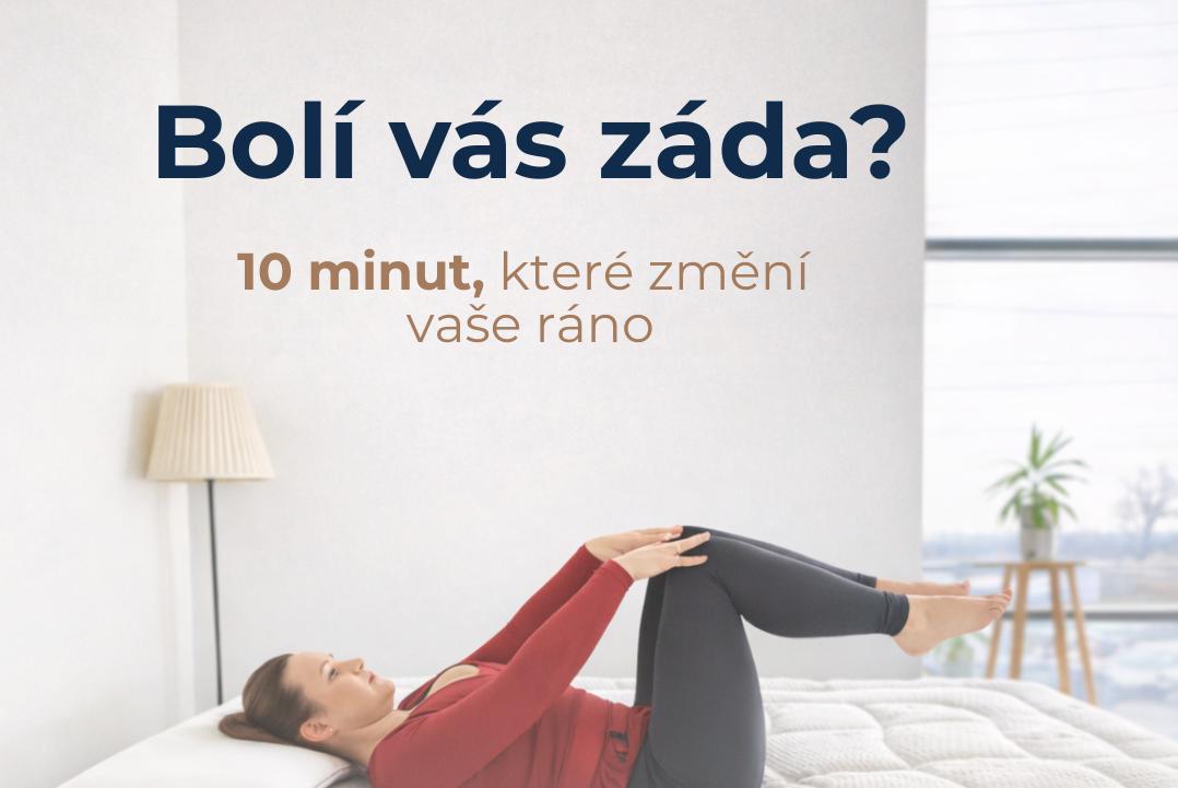 Bolí vás záda? Zacvičte si s námi v 11, 13 a 15 h.