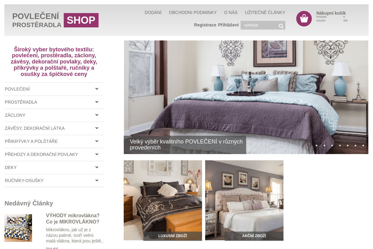 Povleceni-prosteradla-shop.cz foto 1