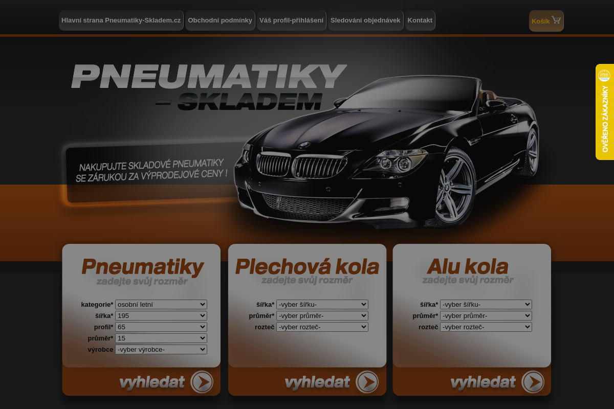 Pneumatiky Skladem