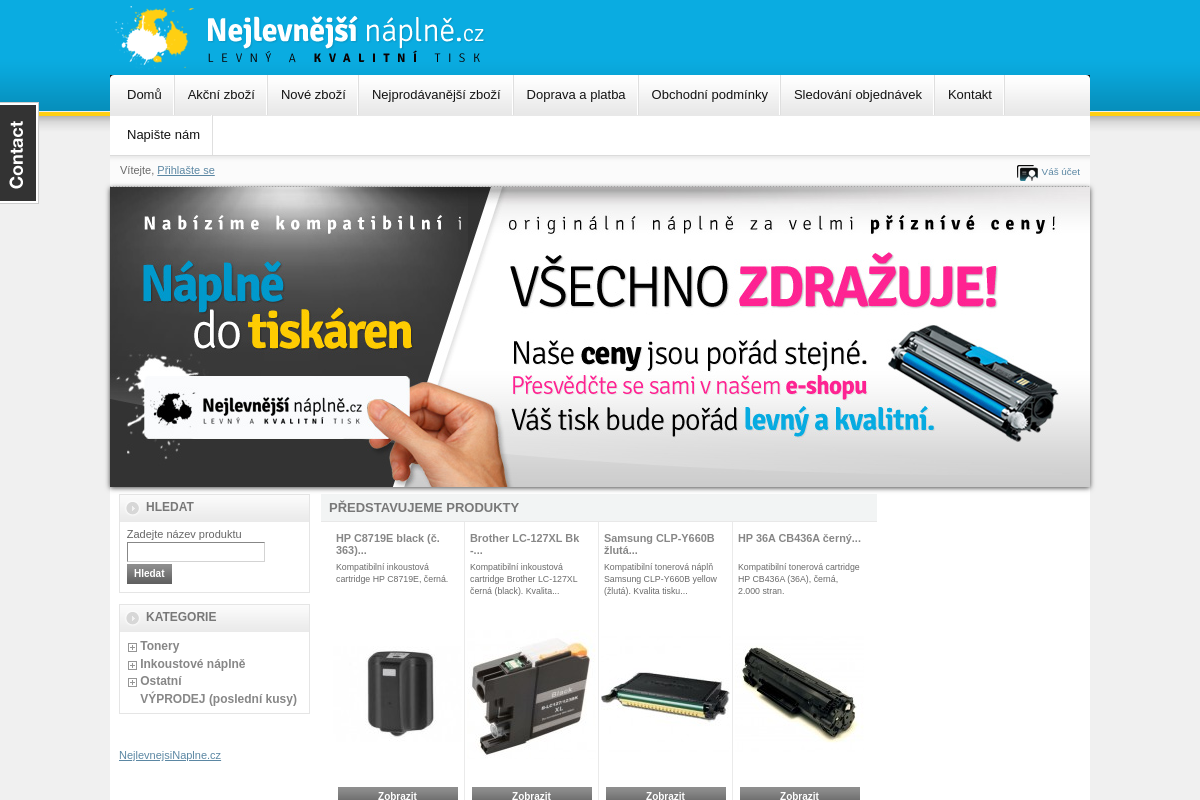 Nejlevnější náplně.cz