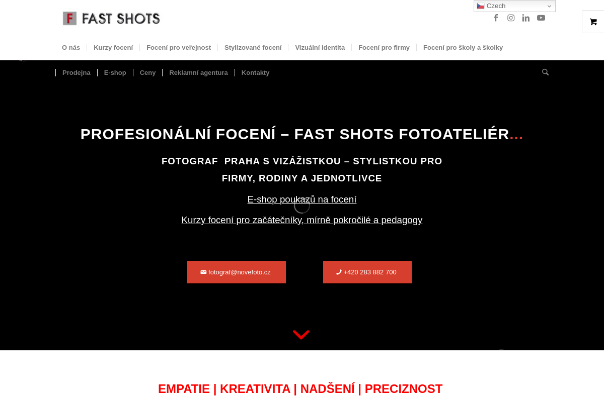 FAST SHOTS | fotoateliér | fotograf | vizážistka | kurzy focení