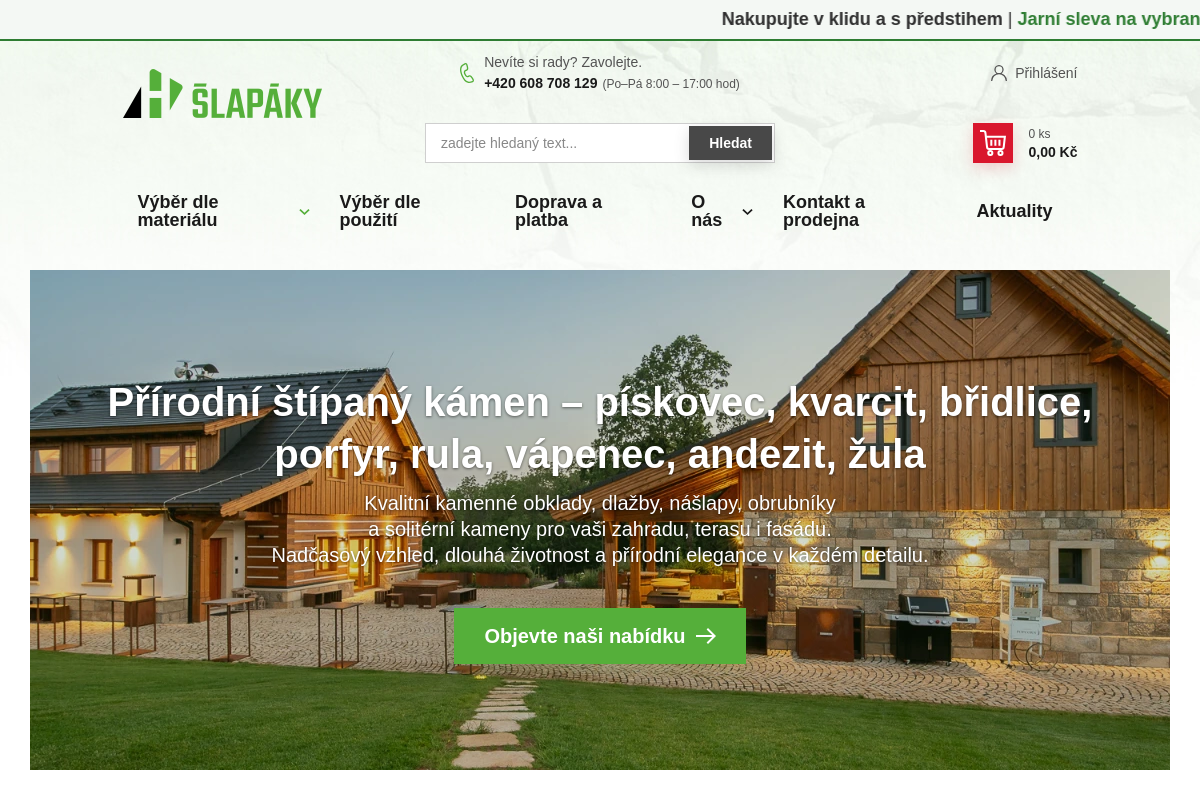 Slapaky.cz - prodejna