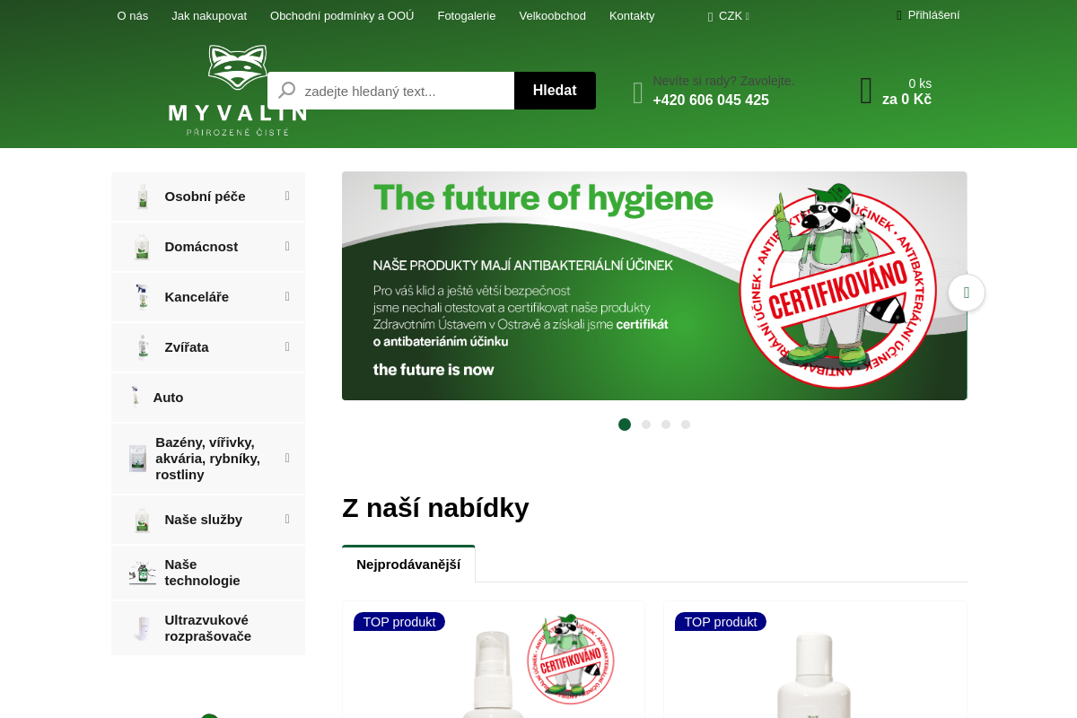 MYVALIN PŘIROZENĚ ČISTÉ