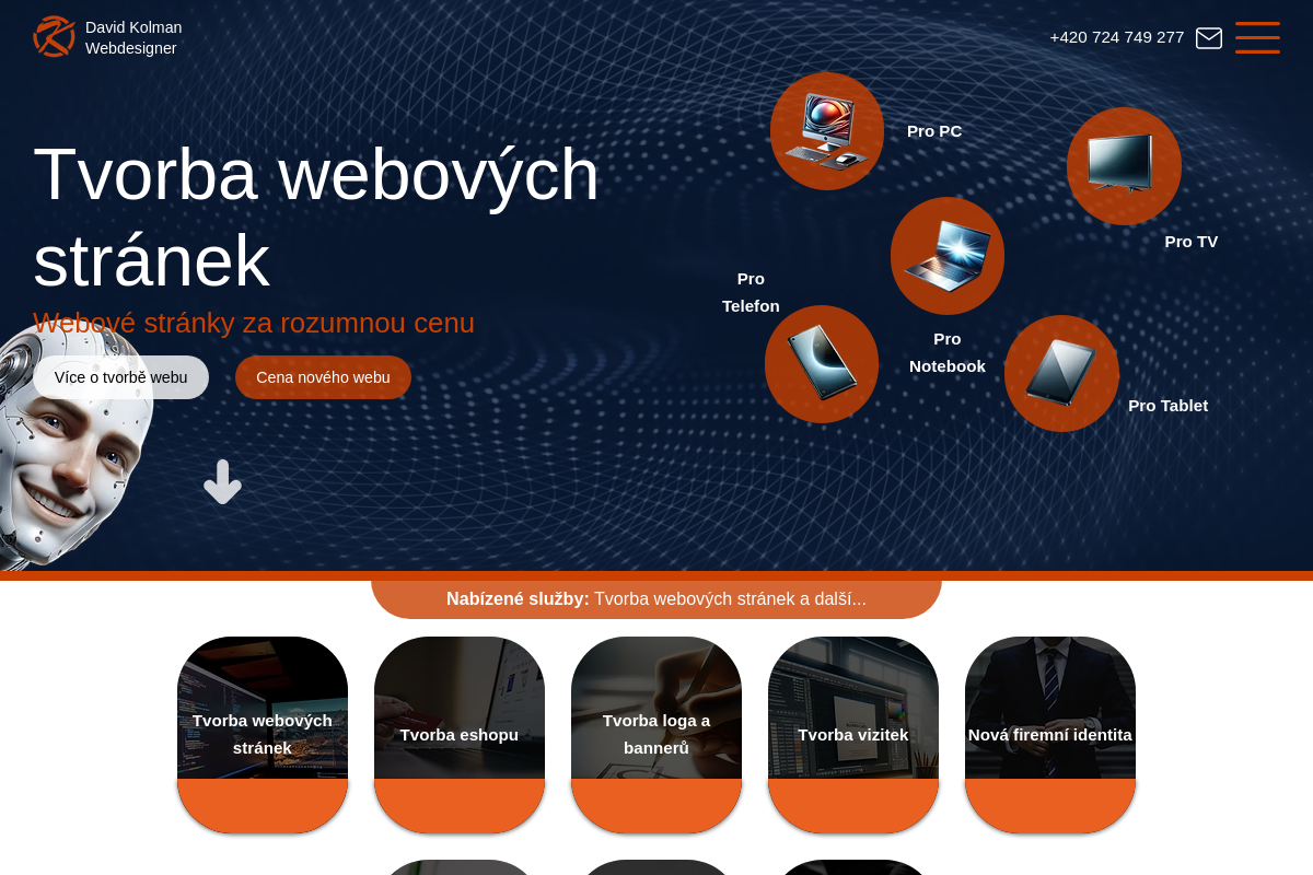 David Kolman - Tvorba webových stránek