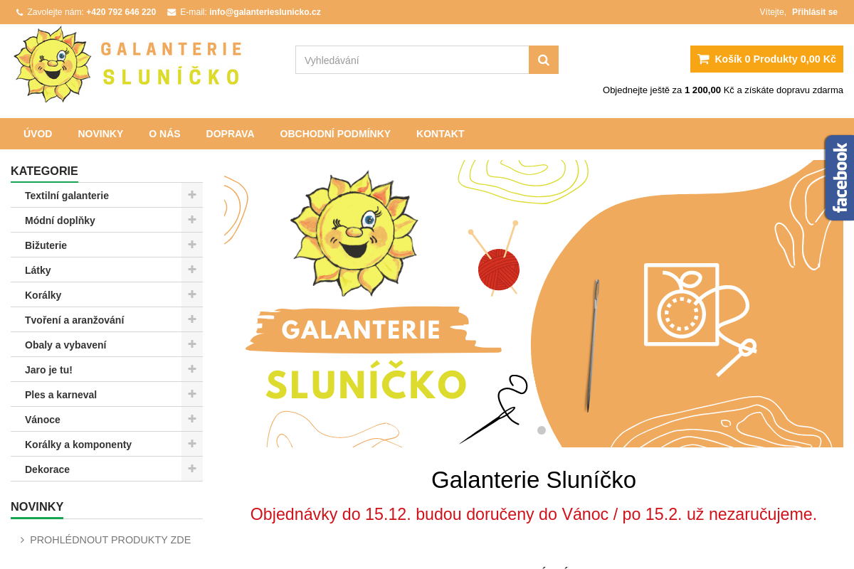 Galanterie Sluníčko