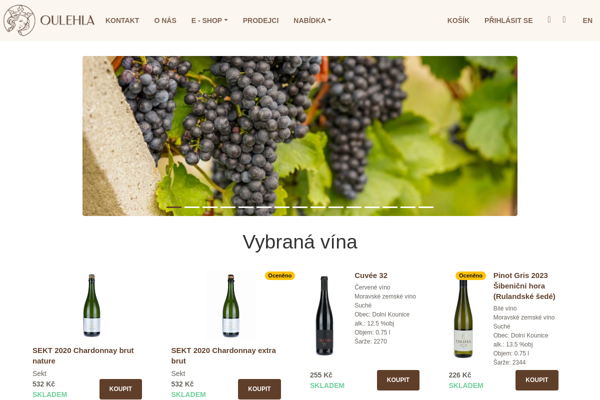 Reginacoeli.cz - Oulehla vinařství