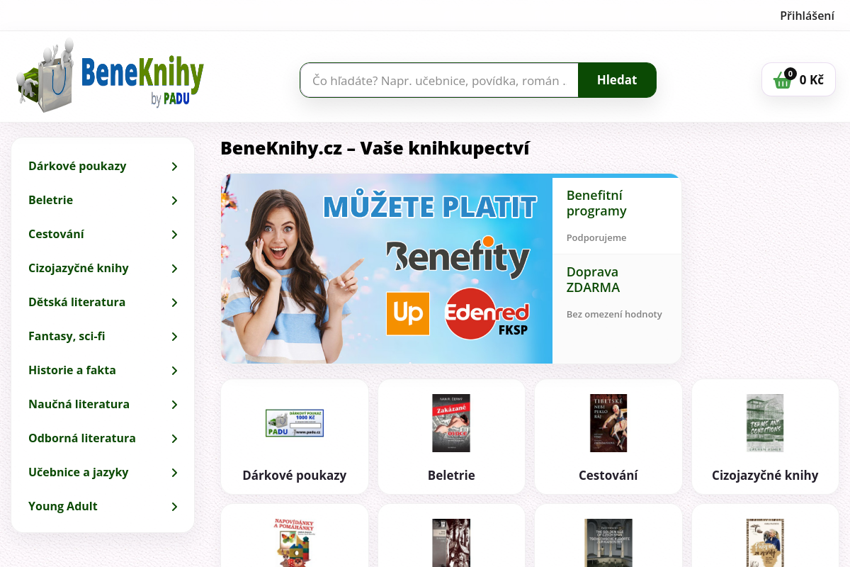 BeneKnihy.cz - knihkupectví