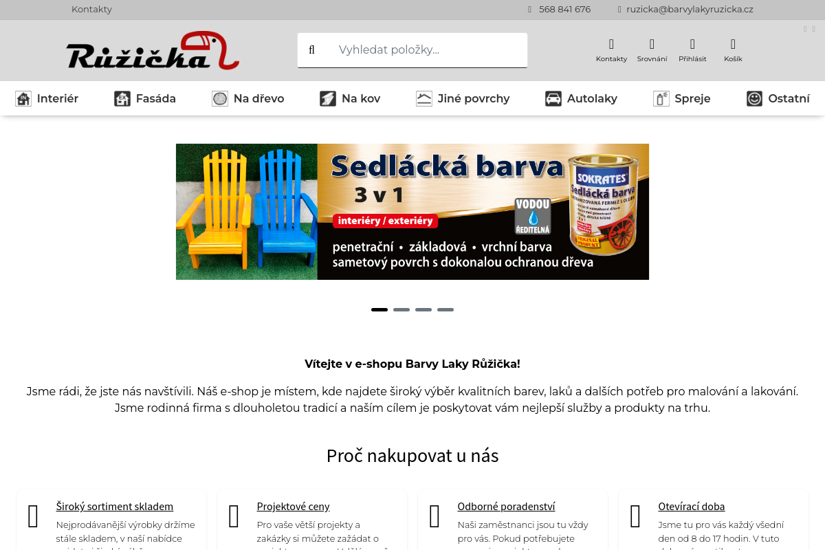 Barvy laky Růžička