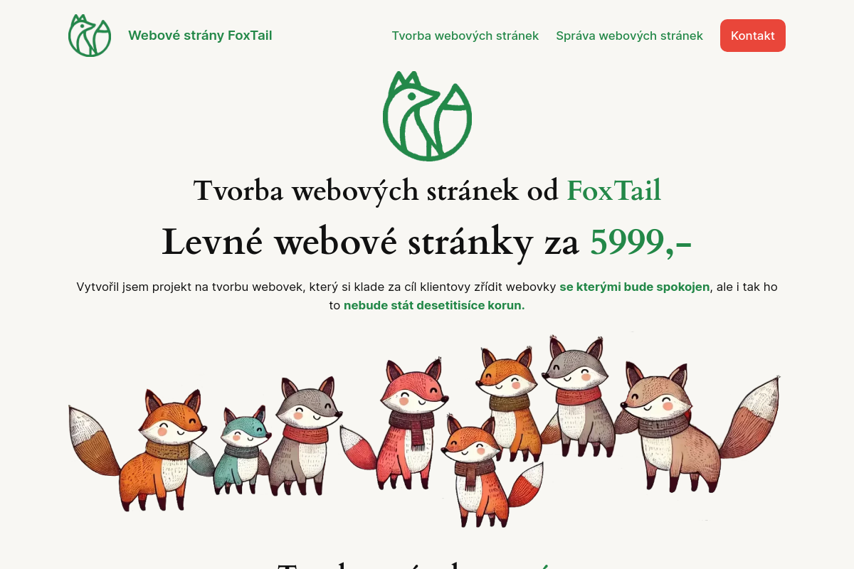 Webovky FoxTail