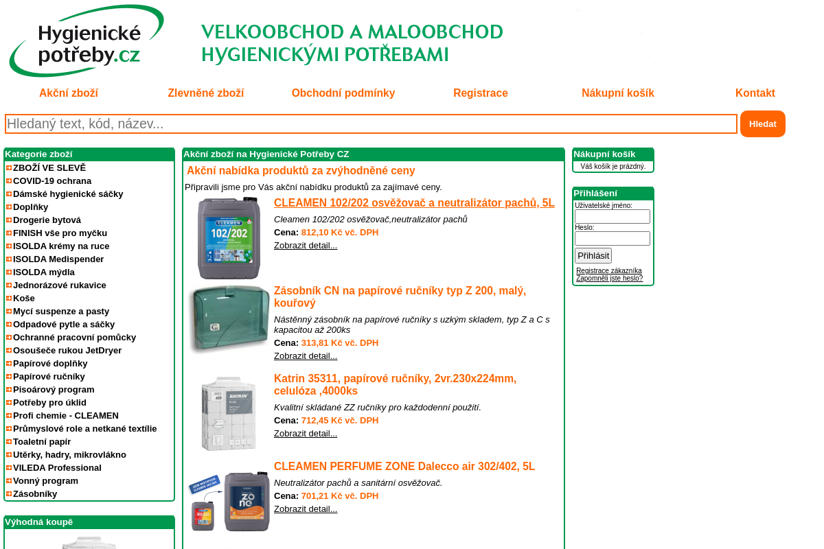 Hygienické potřeby CZ