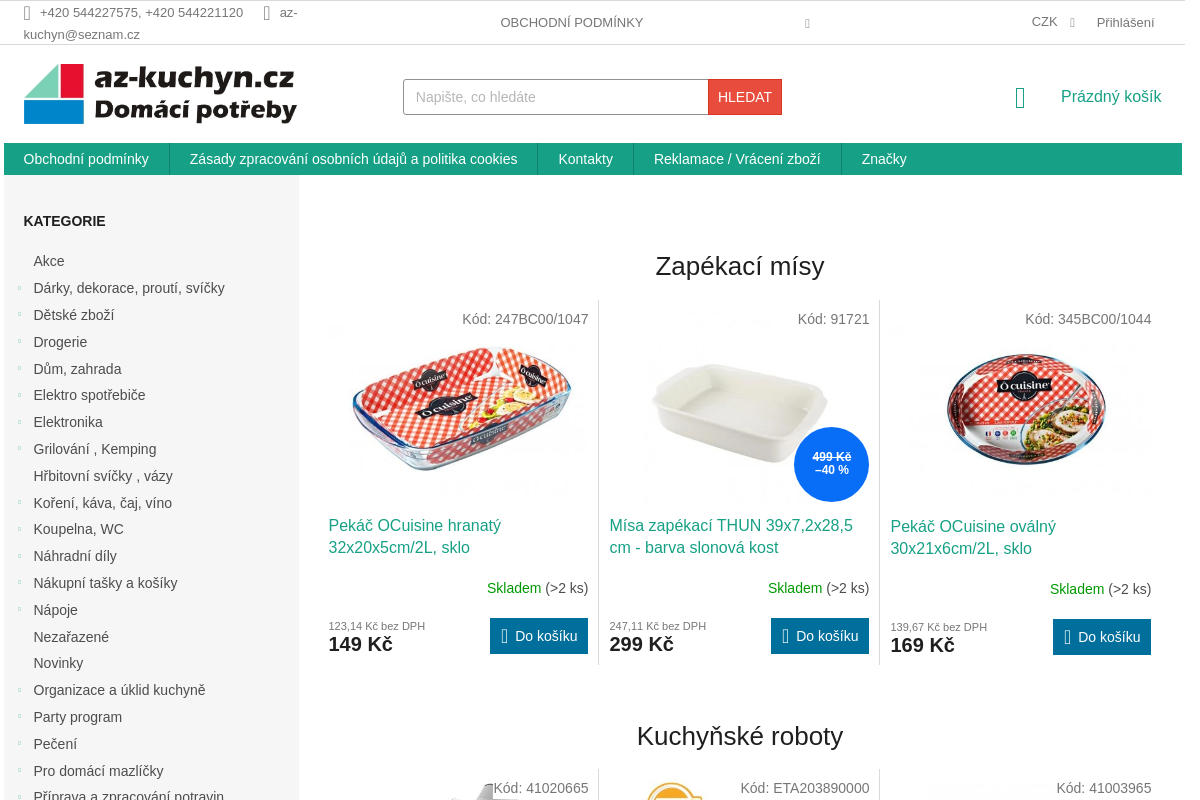 Domácí potřeby - az-kuchyn.cz