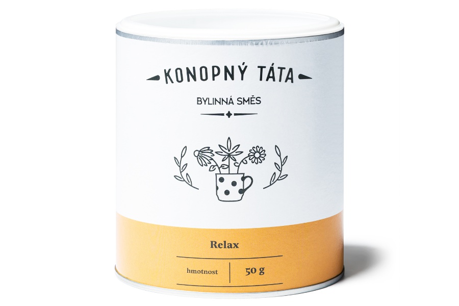 Konopný čaj Relax na zmírnění neklidu a stresu