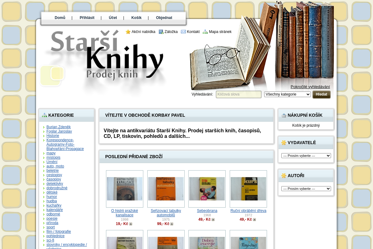 Antikvariát Starší knihy