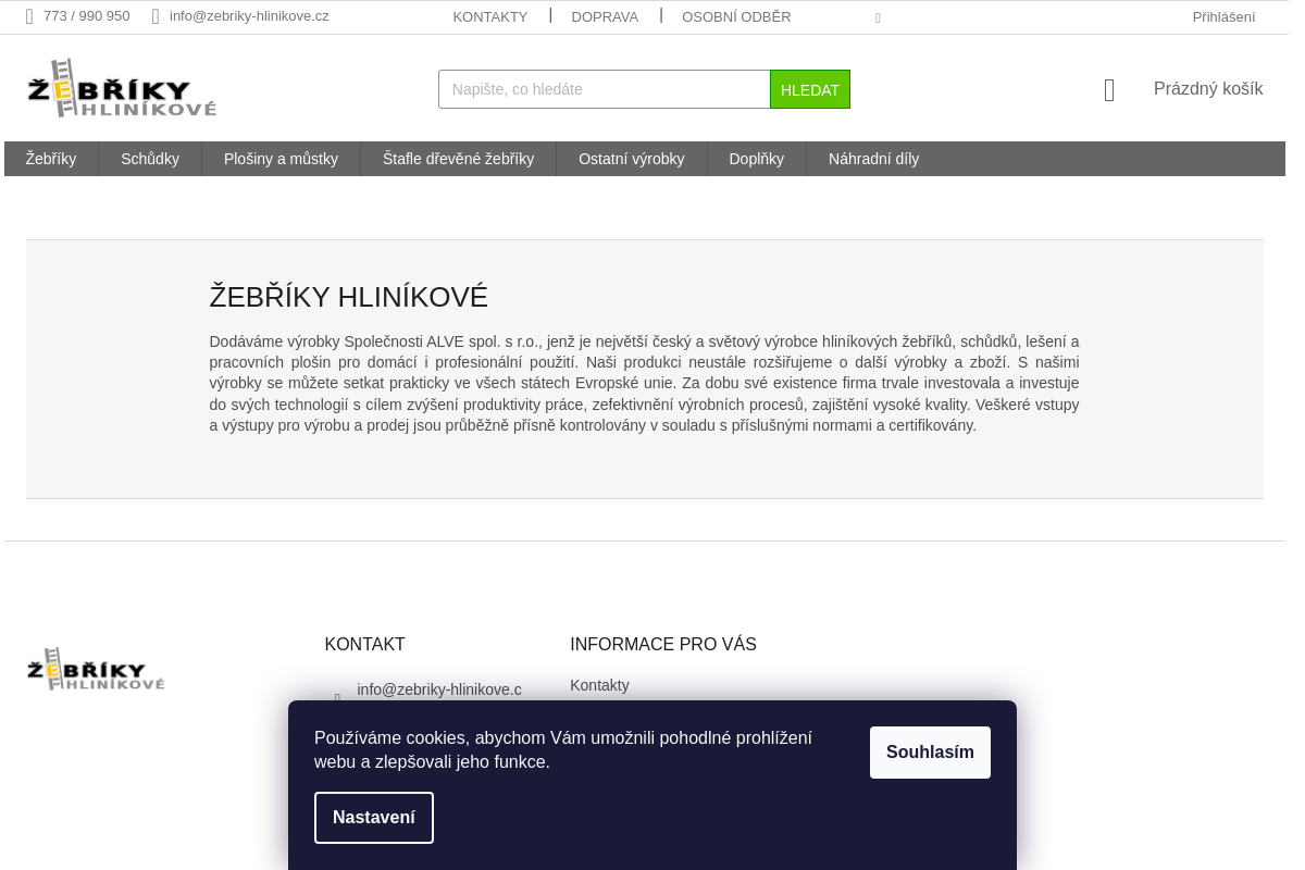 ŽEBŘÍKY-HLINÍKOVÉ.CZ