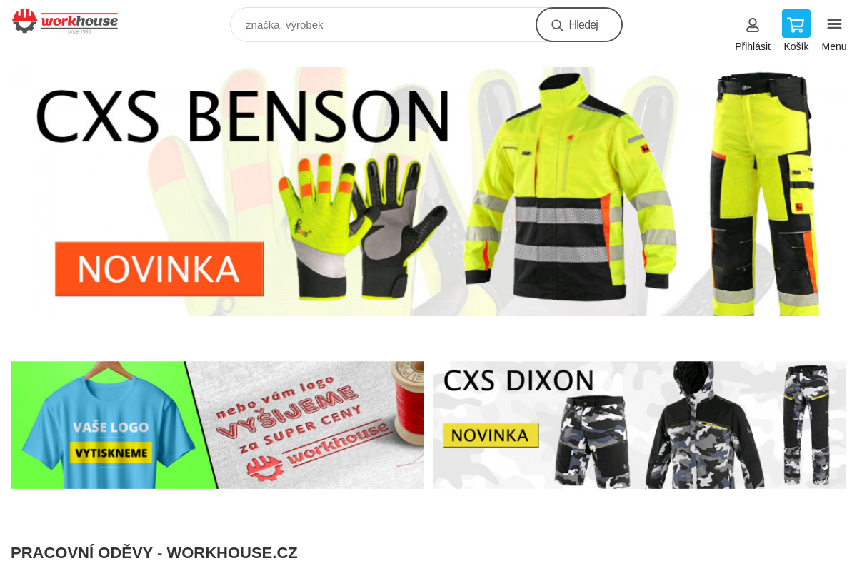 PRACOVNÍ ODĚVY - WORKHOUSE.CZ