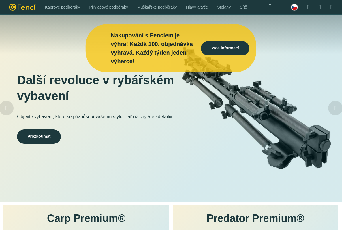 Fencl rybářské potřeby
